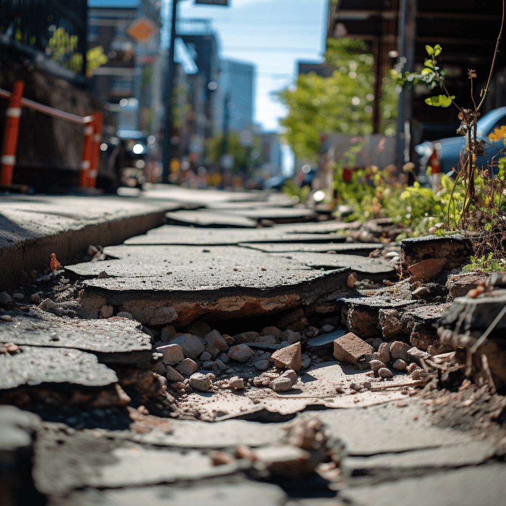 Crumbly Sidewalk